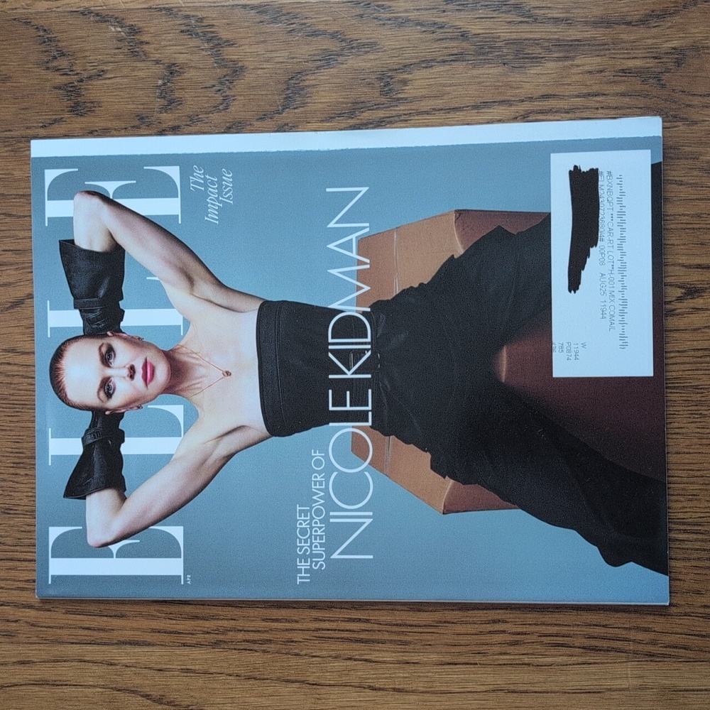Elle Magazine The Impact Issue The Secret Superpower Of Nicole Kidman April